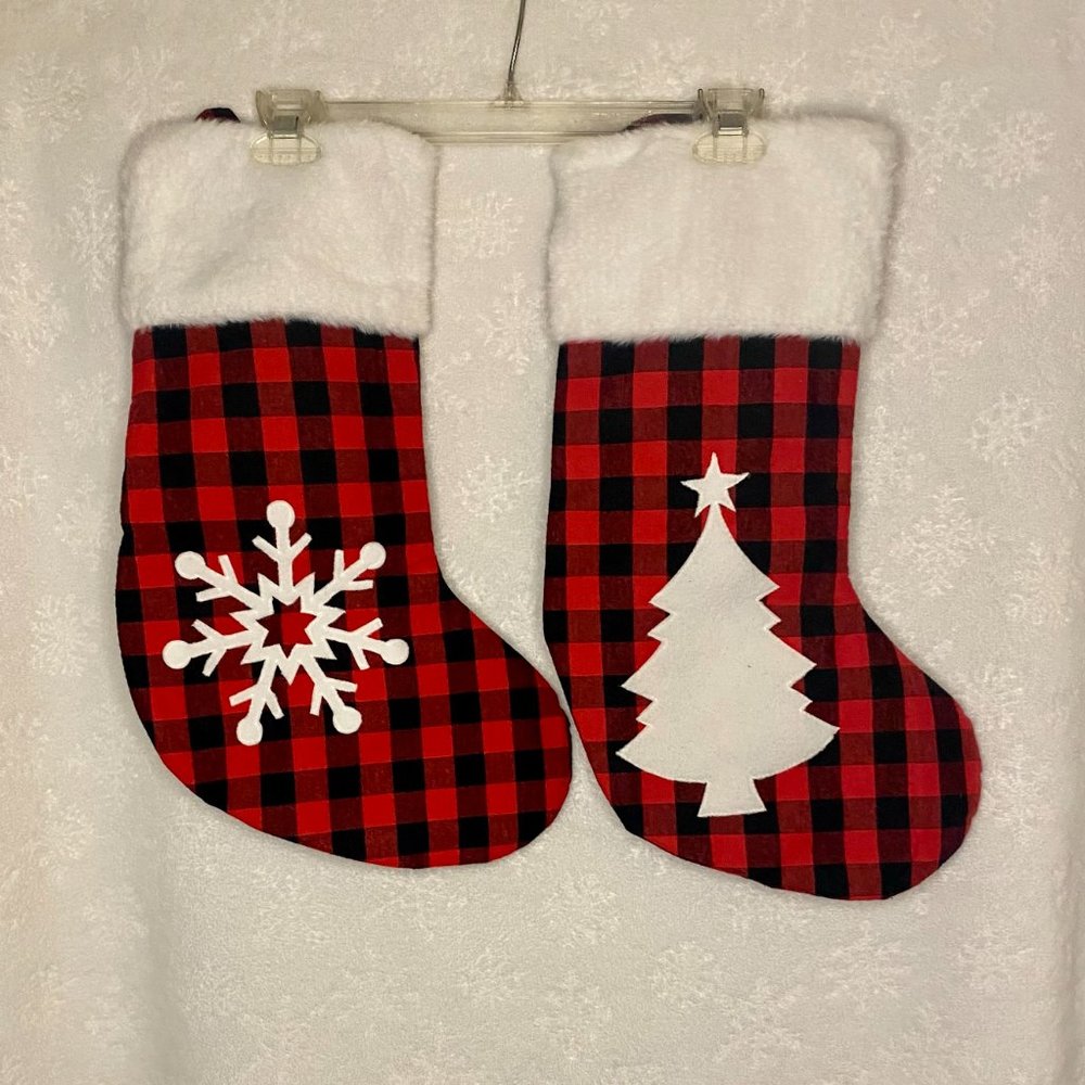Christmas Stockings - Buffalo Plaid